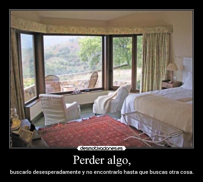 Perder algo, - 