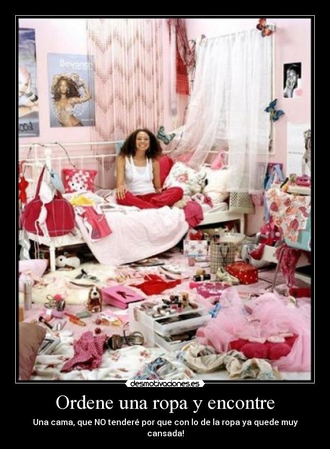 Ordene una ropa y encontre -