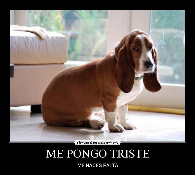 ME PONGO TRISTE - ME HACES FALTA
