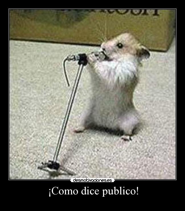 ¡Como dice publico! -