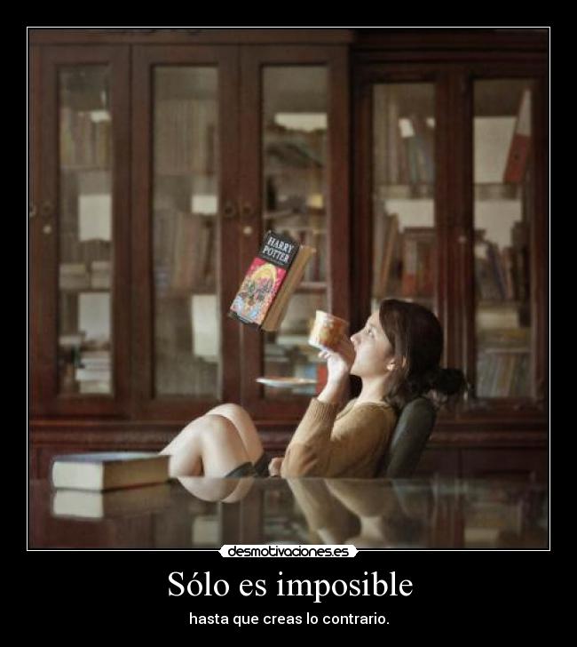 carteles imposible como leer harry potter con estilo wingardium leviosa desmotivaciones