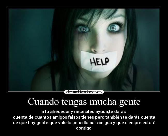 Cuando tengas mucha gente -