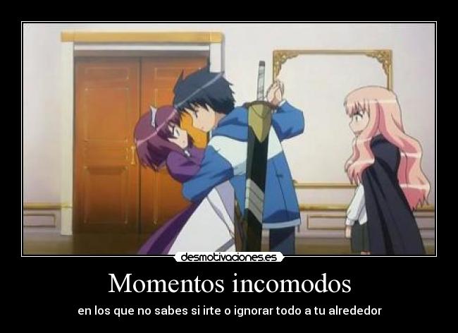 carteles zero tsukaima desmotivaciones