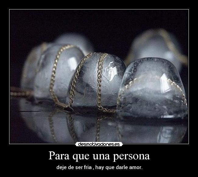 Para que una persona -