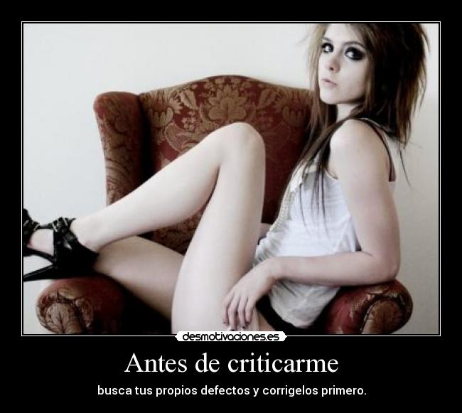 Antes de criticarme - 