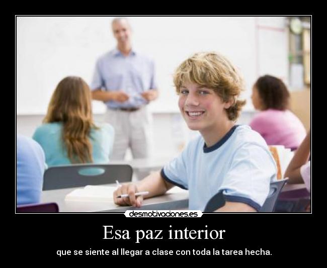 Esa paz interior - 