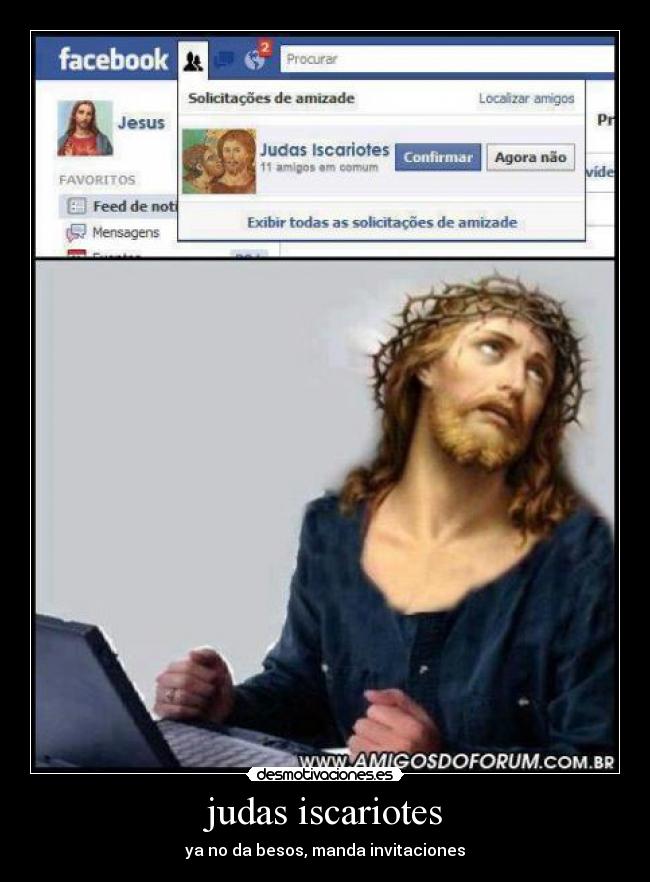 judas iscariotes - ya no da besos, manda invitaciones