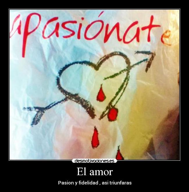 El amor - Pasion y fidelidad , asi triunfaras