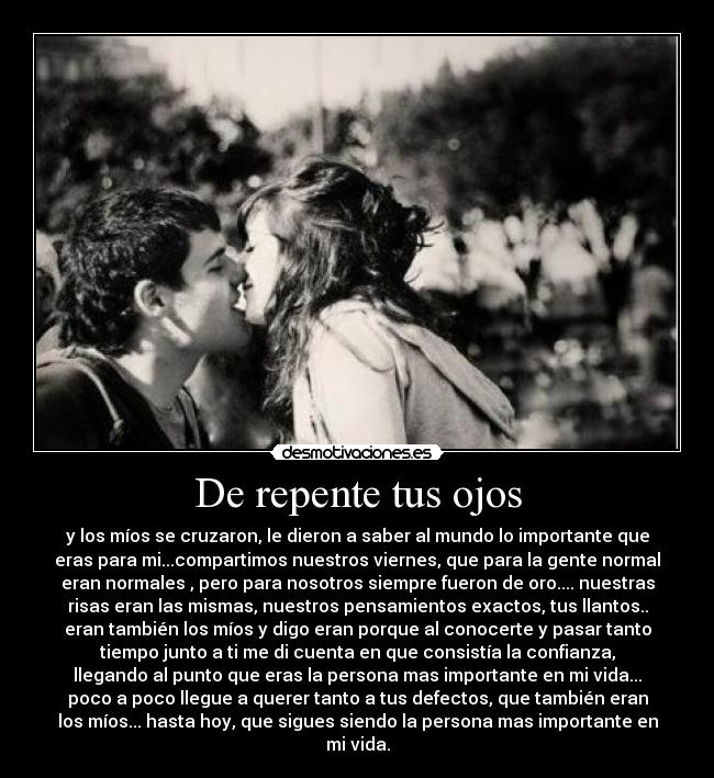 De repente tus ojos -