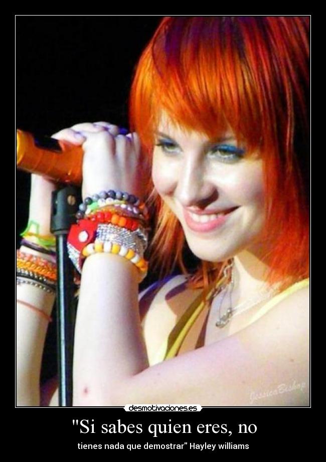 Si sabes quien eres, no -