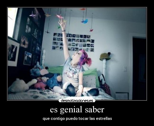 es genial saber -