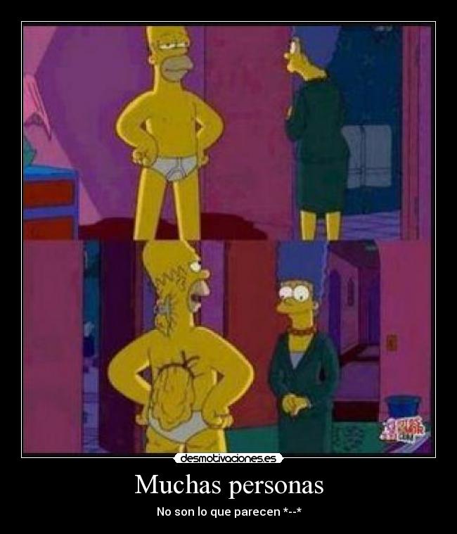 Muchas personas - No son lo que parecen *--*