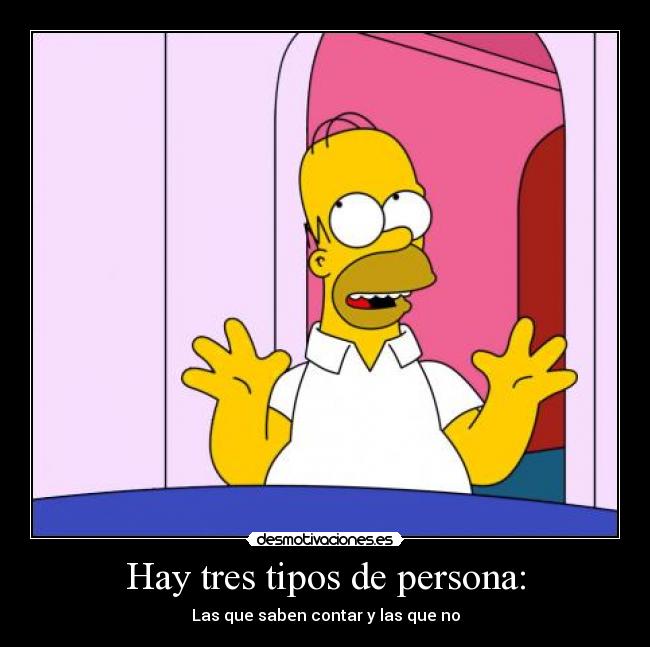 Hay tres tipos de persona: - 