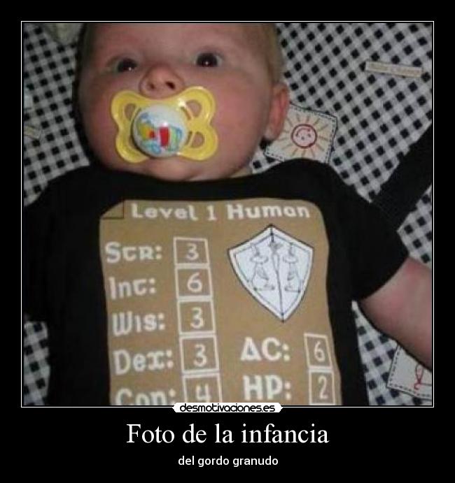 Foto de la infancia - del gordo granudo