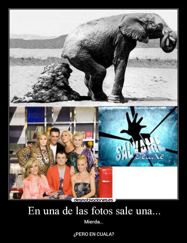 En una de las fotos sale una... - Mierda...
¿PERO EN CUALA?