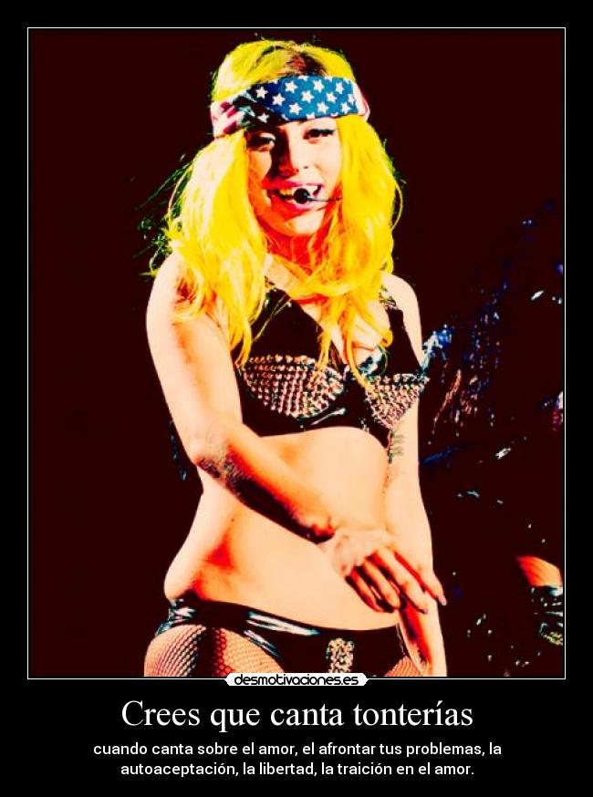 Crees que canta tonterías - 