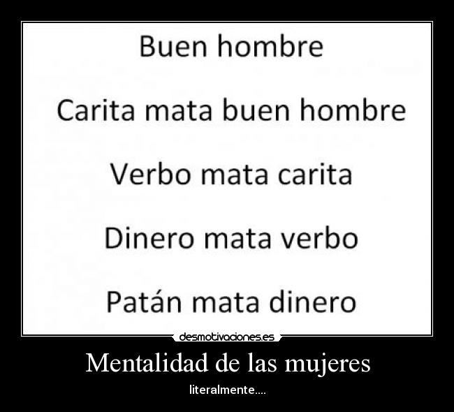 Mentalidad de las mujeres - 