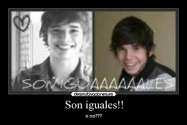 Son iguales!! - o no???