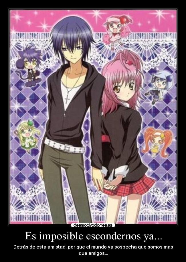 carteles imposible anime shugo chara ikuto amu desmotivaciones