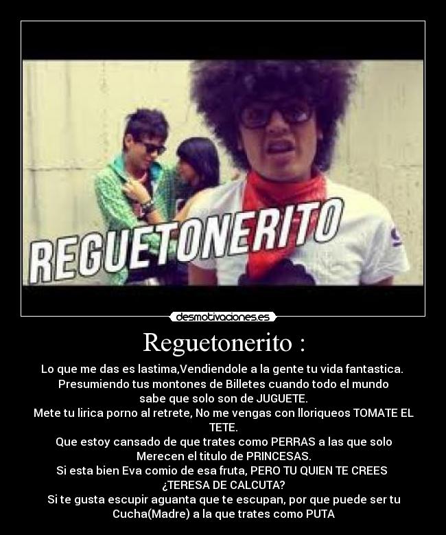 carteles reggaeton desmotivaciones