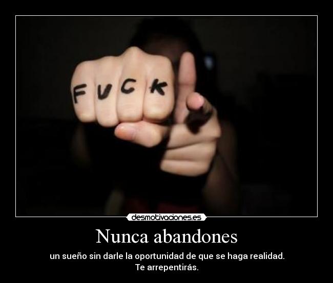 Nunca abandones -