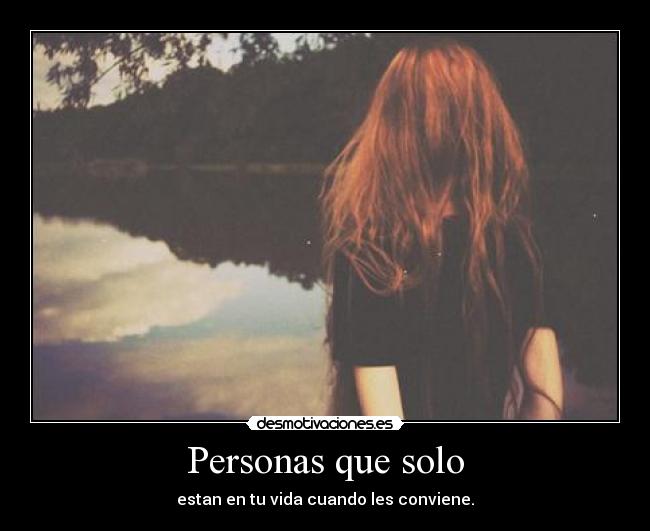 Personas que solo -