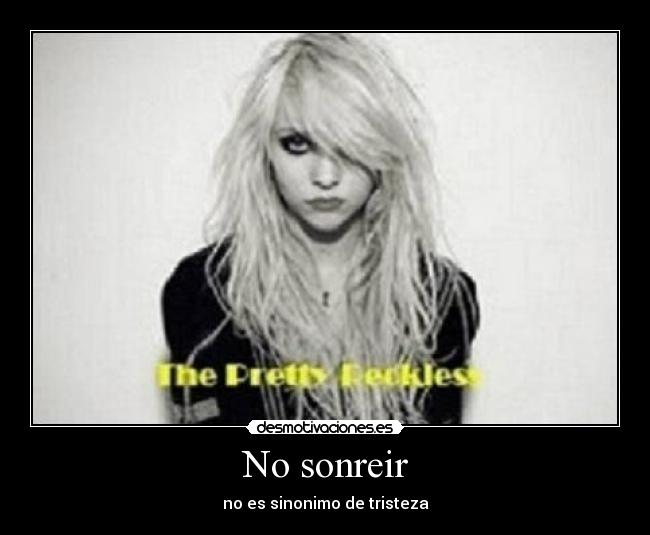 No sonreir - no es sinonimo de tristeza