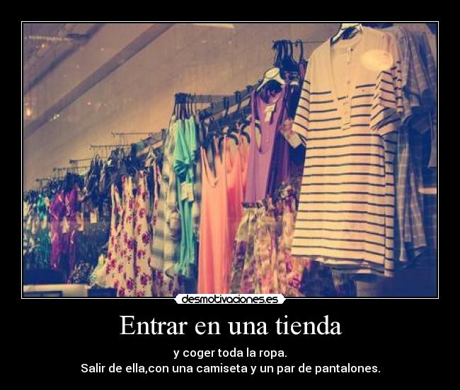 Entrar en una tienda - 