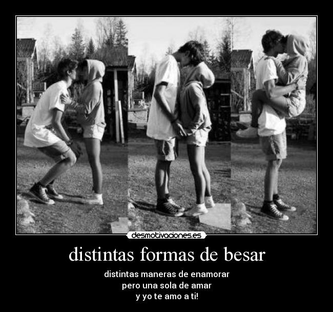 distintas formas de besar -