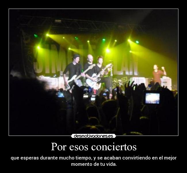 Por esos conciertos - 