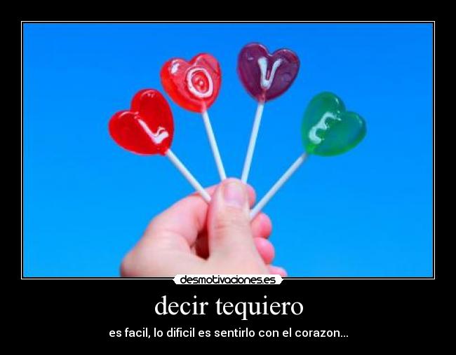 decir tequiero -