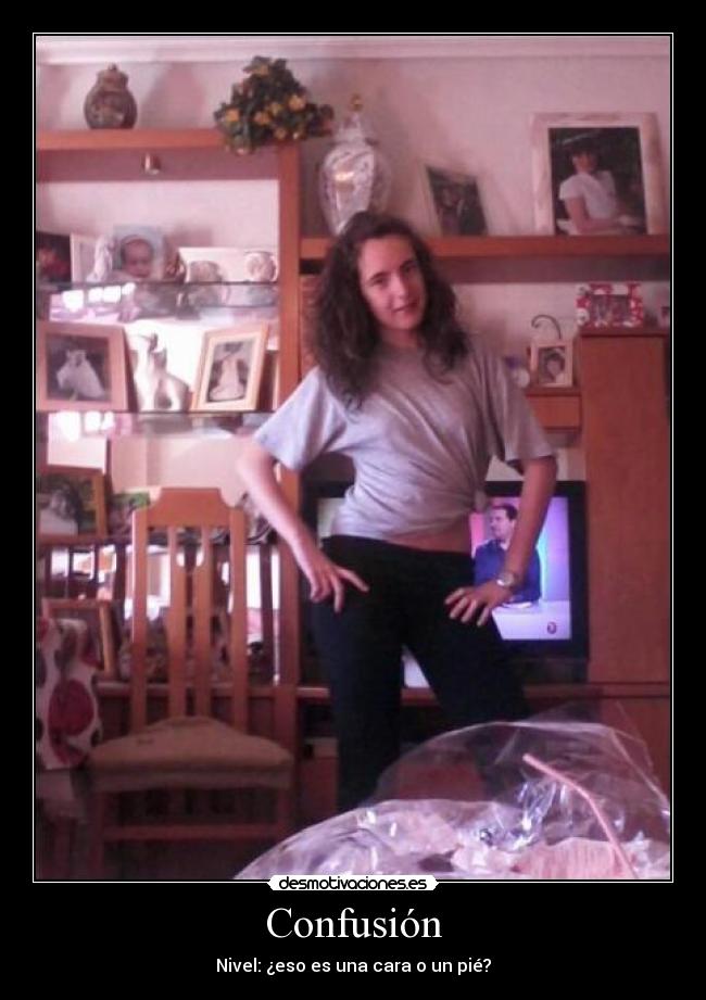 Confusión - Nivel: ¿eso es una cara o un pié?