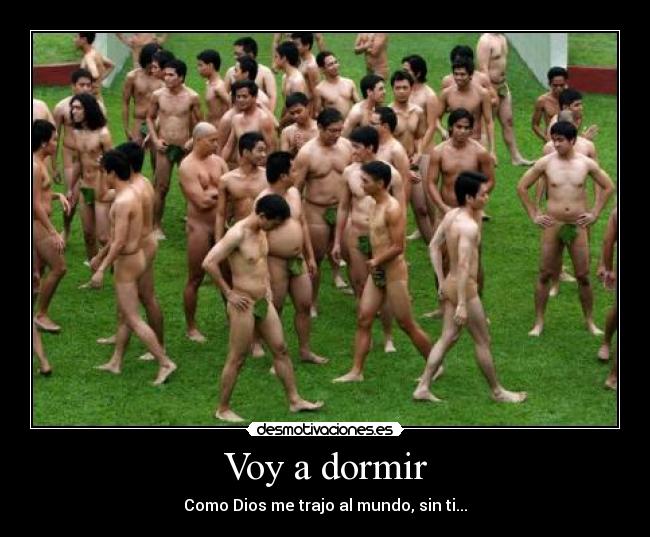 Voy a dormir -