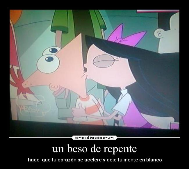 carteles beso repente desmotivaciones