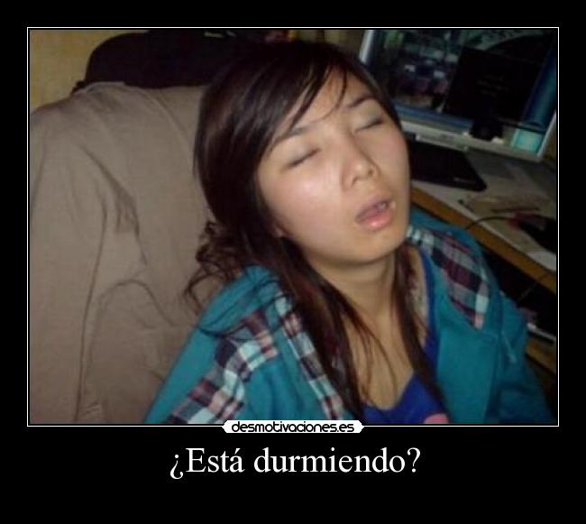 ¿Está durmiendo? - 