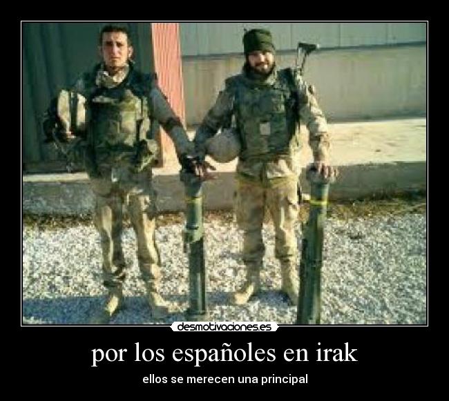 por los españoles en irak - 