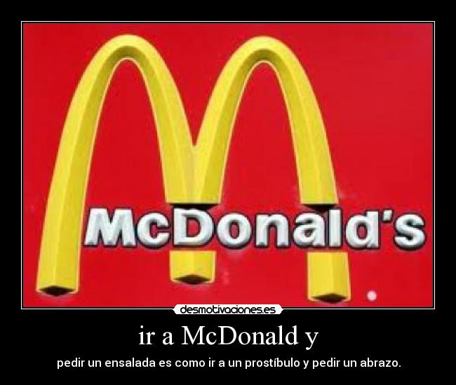 ir a McDonald y - 