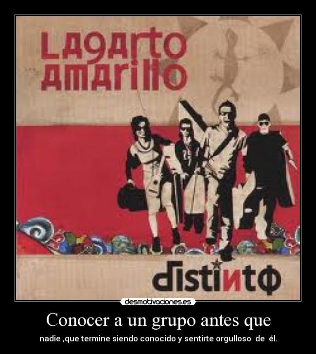 Conocer a un grupo antes que - 