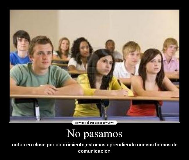 No pasamos - 