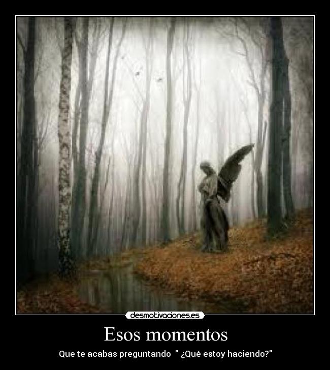 Esos momentos - Que te acabas preguntando ¿Qué estoy haciendo?