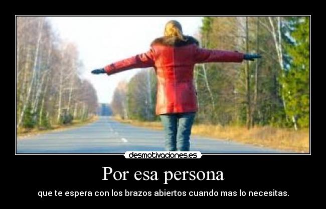 Por esa persona -