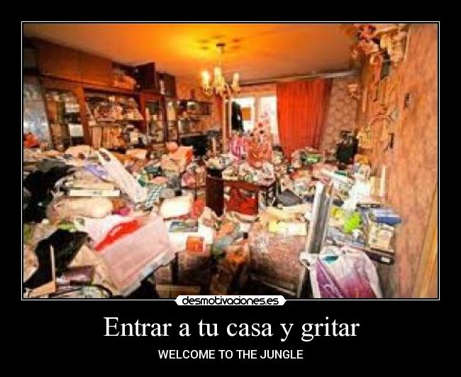 Entrar a tu casa y gritar - 