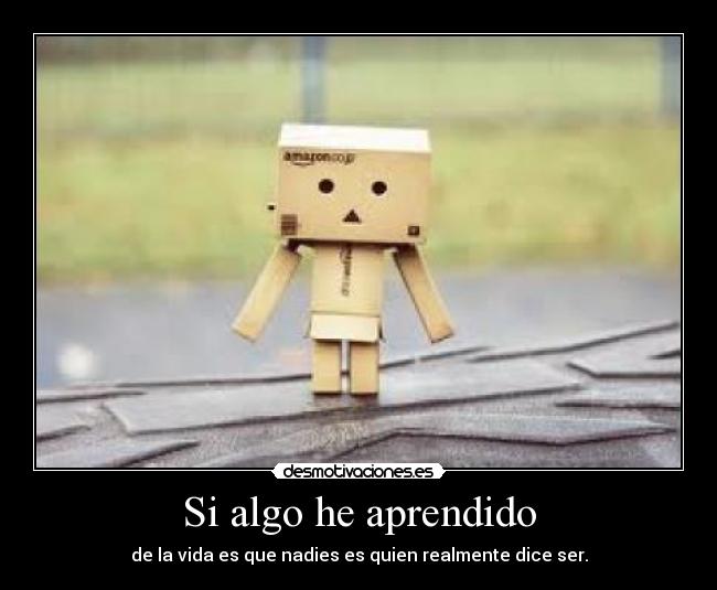 Si algo he aprendido -