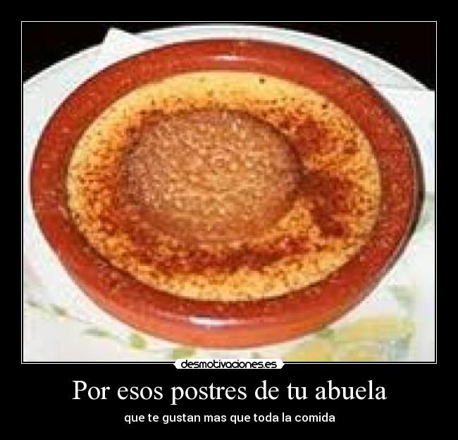 Por esos postres de tu abuela - 