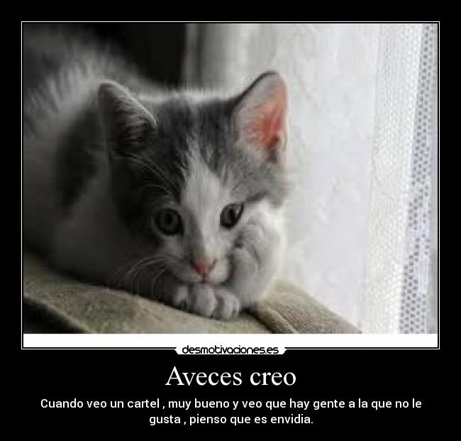 Aveces creo -