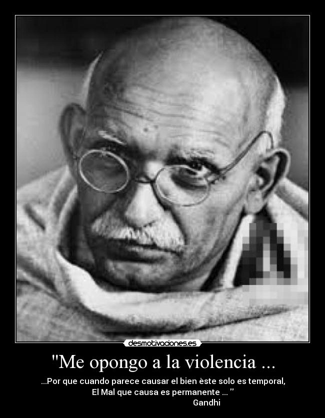 Me opongo a la violencia ... - 