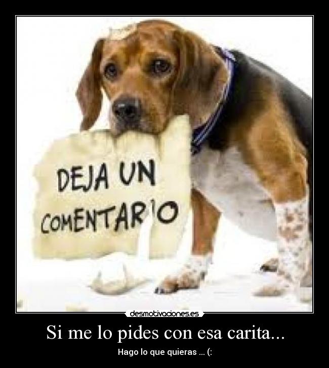 Si me lo pides con esa carita... -