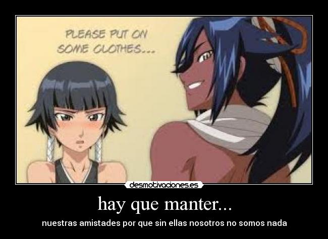 hay que manter... -