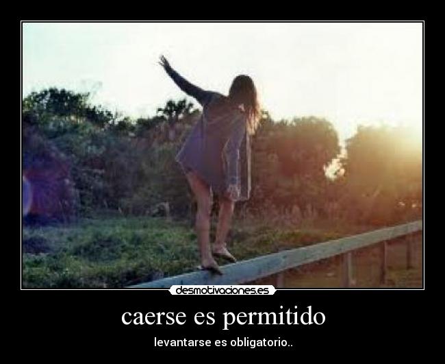 caerse es permitido -