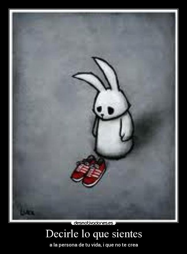Decirle lo que sientes -